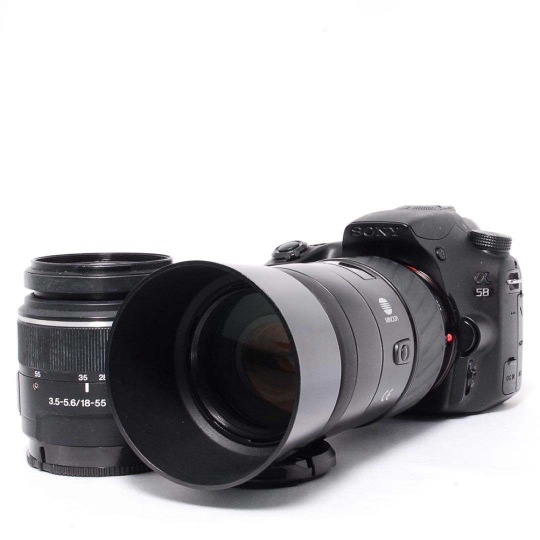 ◆すぐ使える◆SONY α58◆超望遠Wレンズ◆一眼レフカメラ◆ショット数少なめ