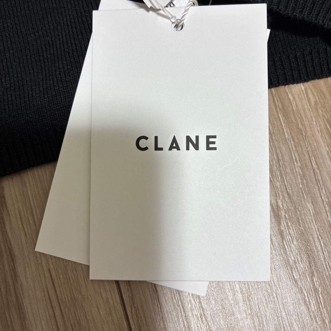 即*k様 新品CLANE ARRANGE RIBBON KNIT TOPS BL