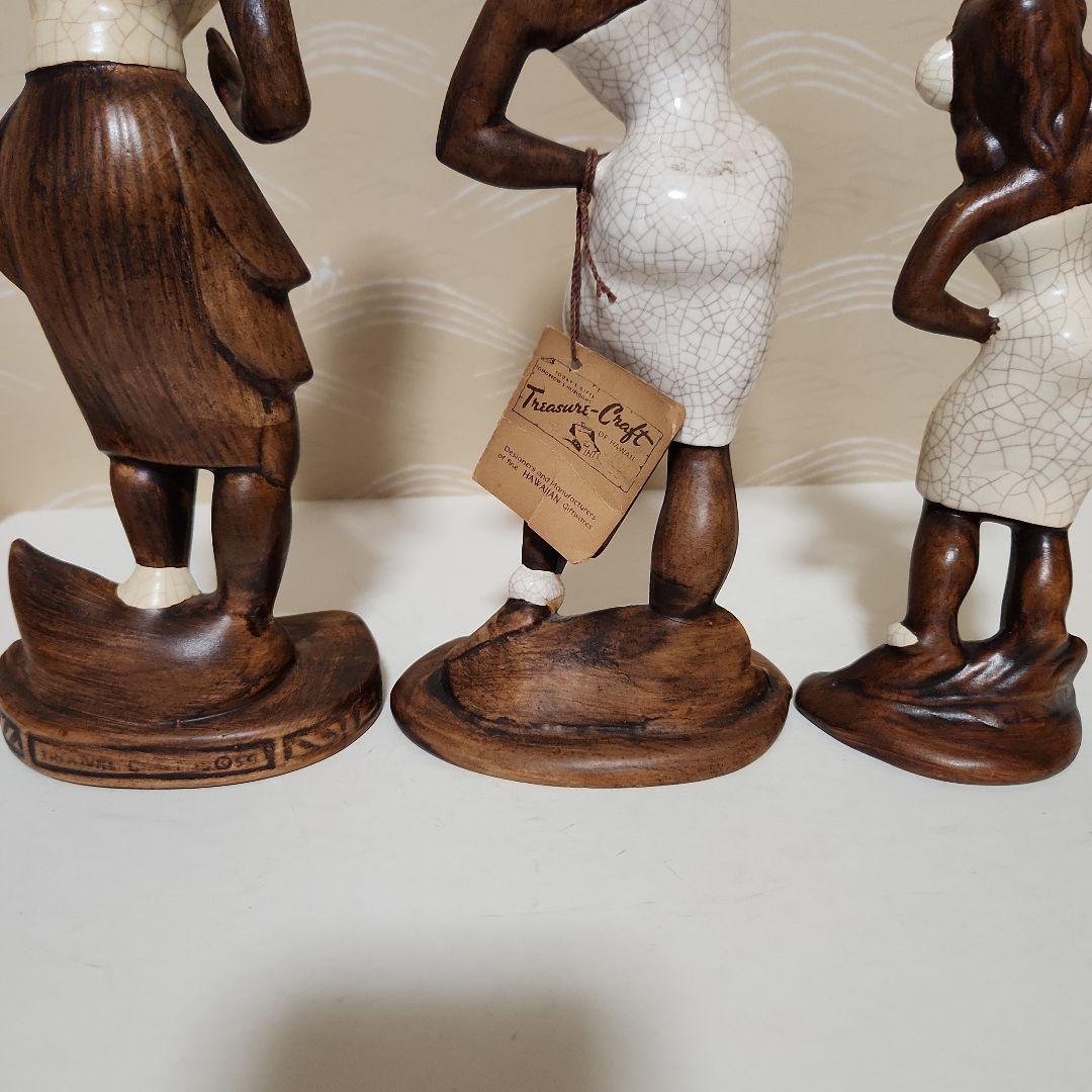 MICOTトレジャークラフト1959年 フラダンス陶器製 3体セット