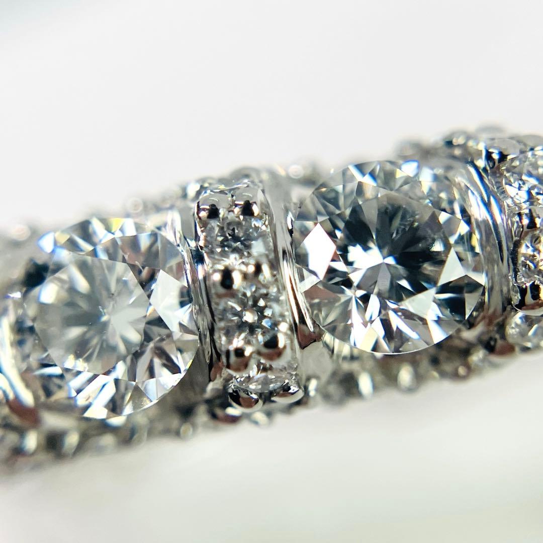 GSTV Pt950 リリーダイヤモンド 空中留め リング D:0.70 H&C