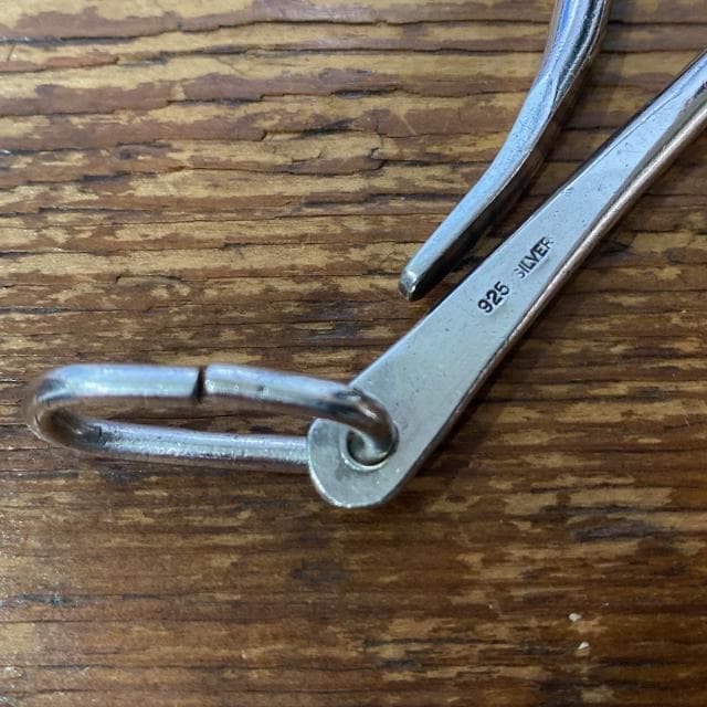 1点物 シルバー製 釣り針 フック キーフック SILVER925