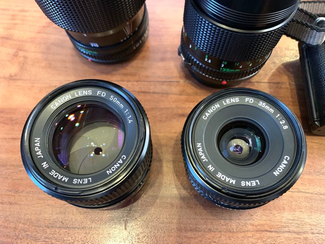 CANON NEW F-1 キヤノン　FD レンズ4本セット