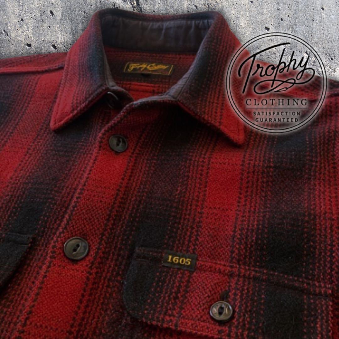 『アルパカ混紡⭐︎超cool◎』Trophy Clothing 毛シャツジャケット