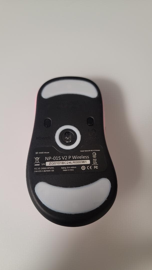 NP-01S V2 P Wireless ピンク マウス本体