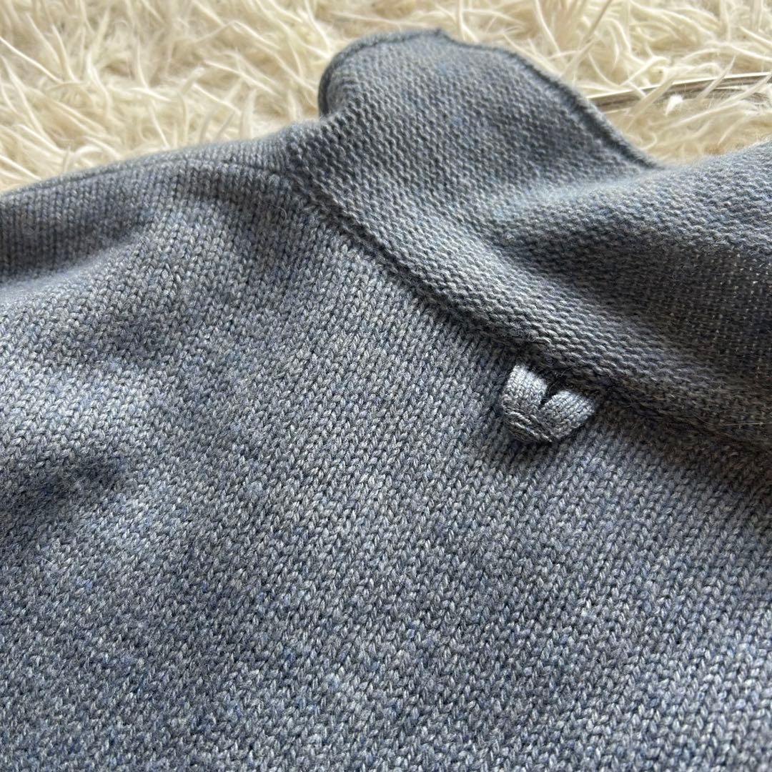 美品　マーガレットハウエル　シルクカシミヤ　vネックセーラー襟　ニット　セーター