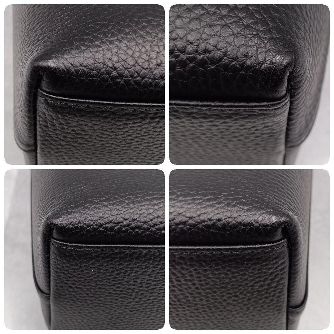 未使用✨️HushTug ミニ トートバッグ 本革 レザー 黒