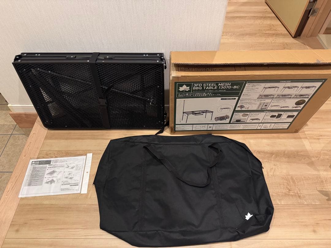 Logos ロゴス　アイアンメッシュ　テーブル ブラック　13070-BC