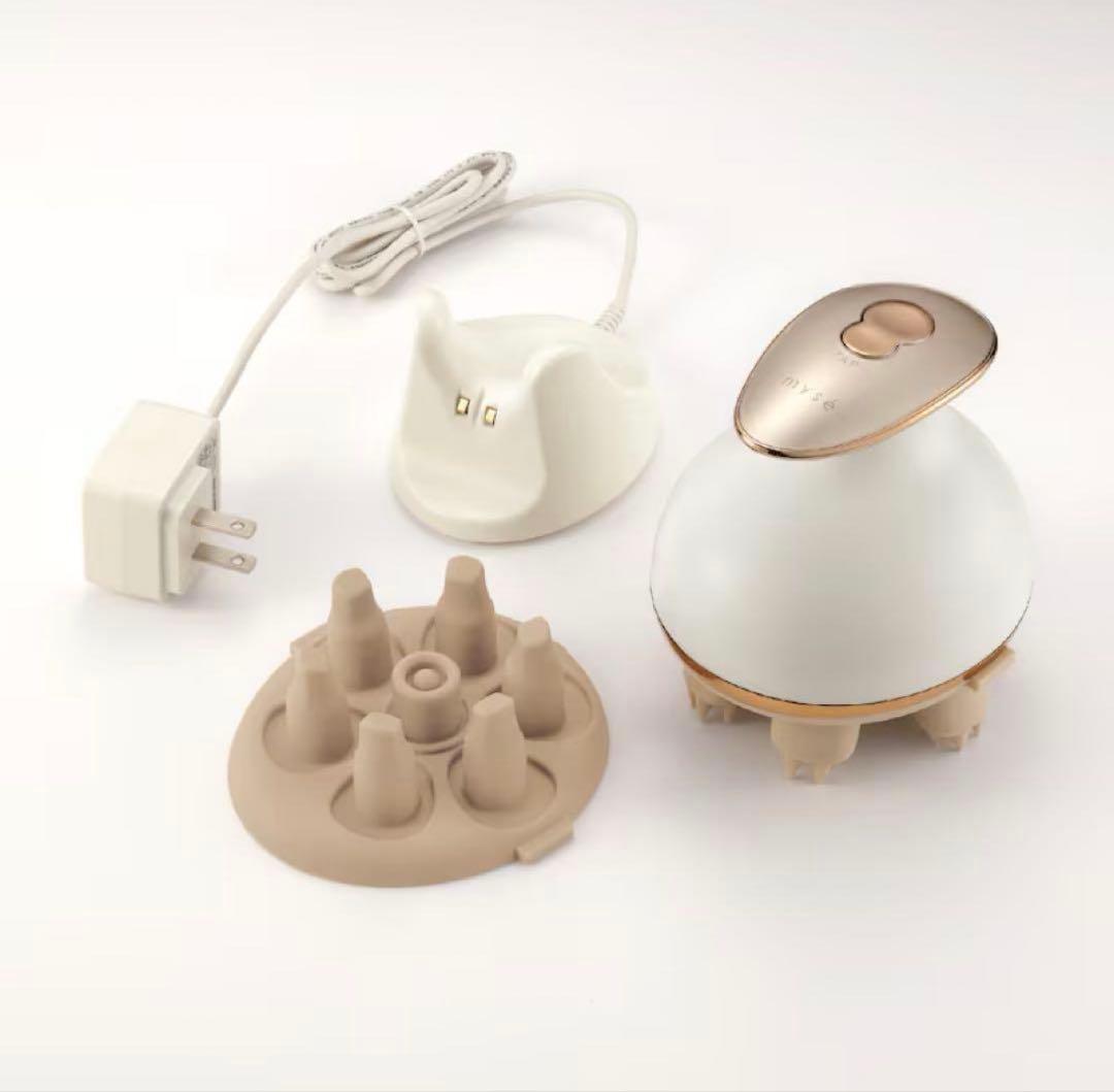 【新品未使用】mysé 美顔器 ホワイト ゴールド 充電器付き
