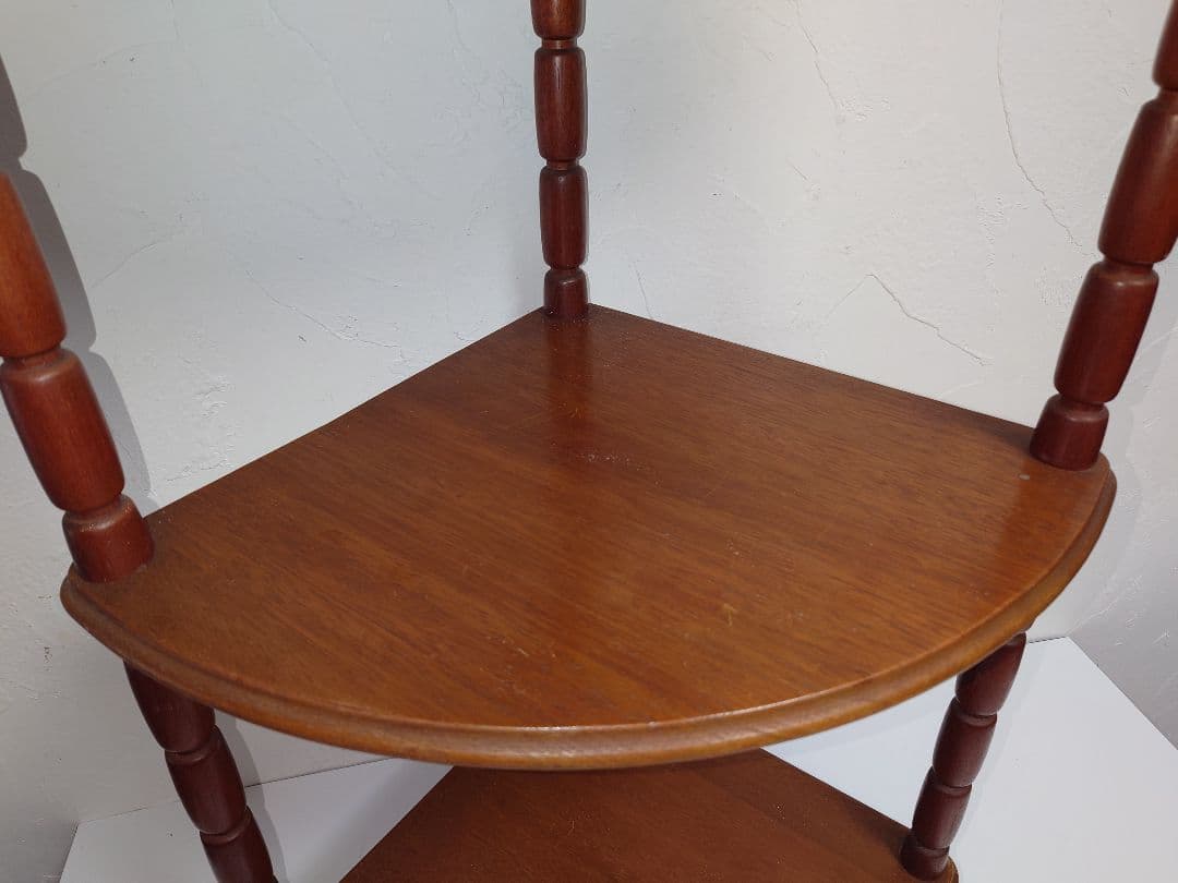 う*ぎ様 木製 マルニ 4段 コーナーラック MARUNI コーナー家具 棚 物