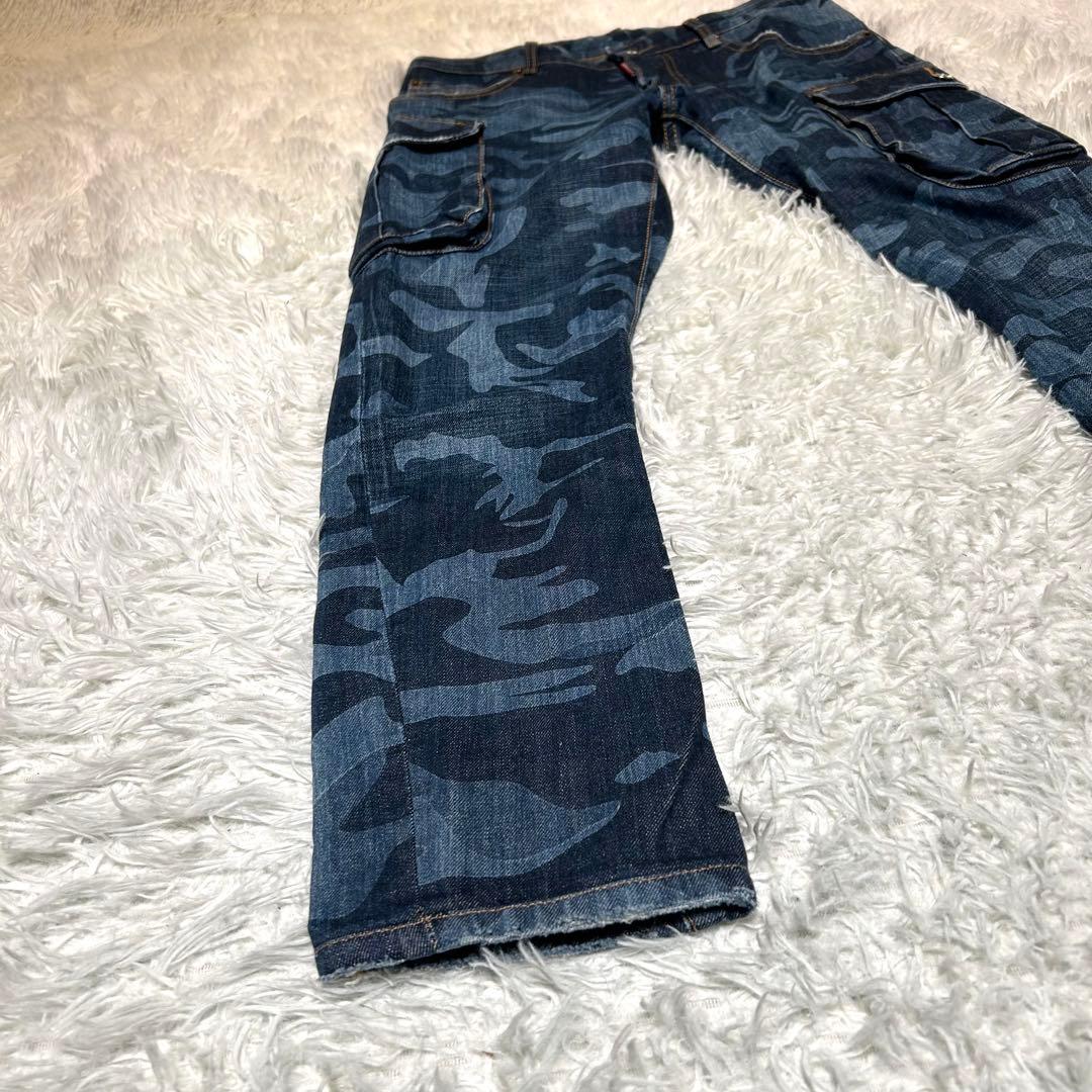 DSQUARED2 カモフラ ジーンズ 48 カーゴパンツデザイン 迷彩