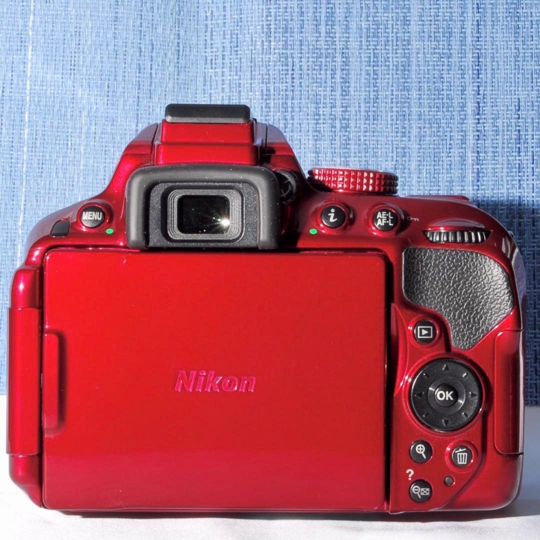 ✨Wi-Fi搭載モデル！レアカラー✨レッド✨D5300Ｗレンズキット✨