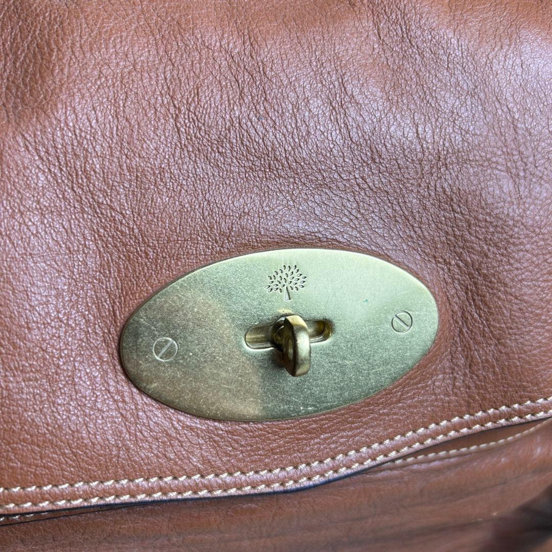 MULBERRY Alexa 2way レザー ボストンバッグ ブラウン