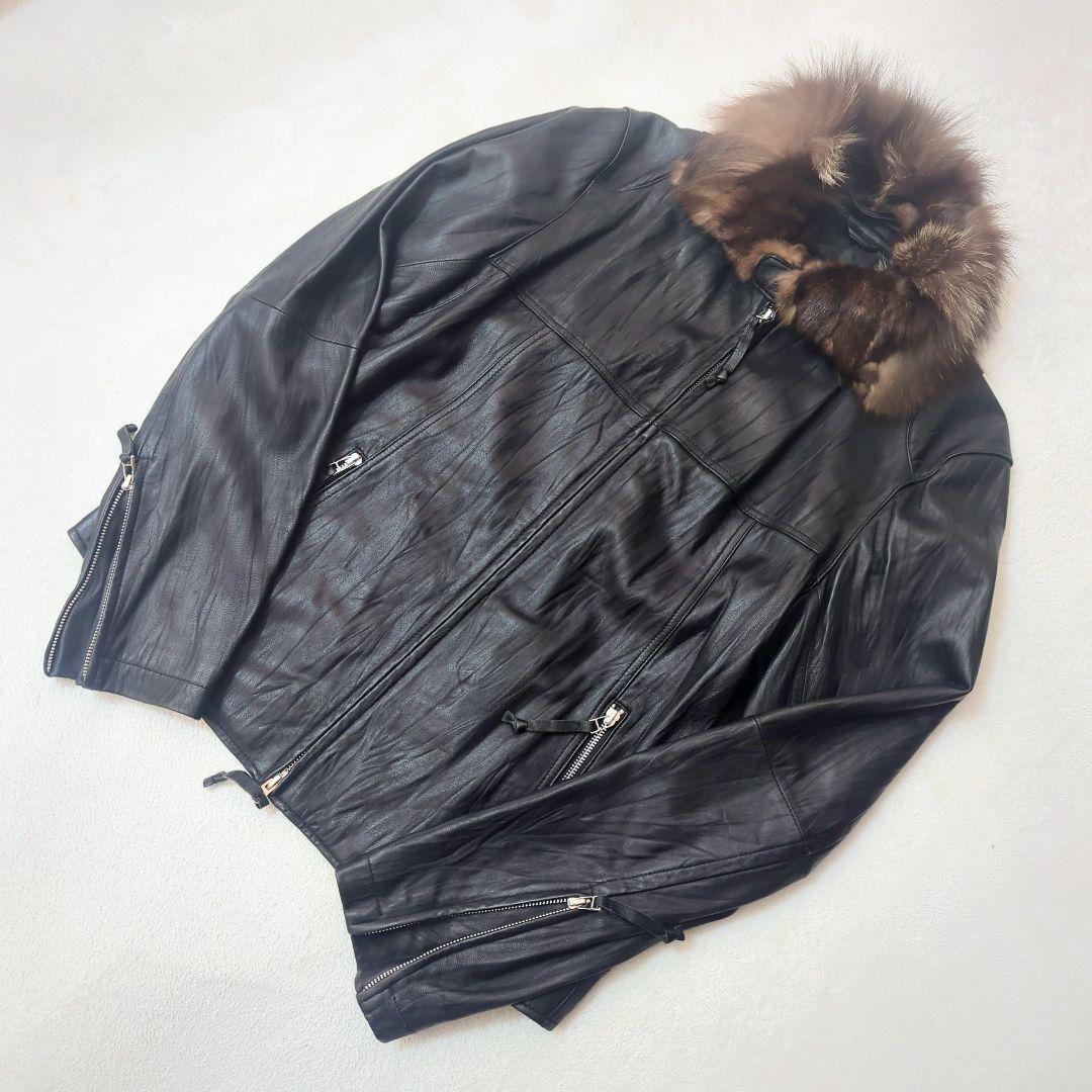 00's OLD UNIQLO オールド ユニクロ ラムレザー ジャケット XL