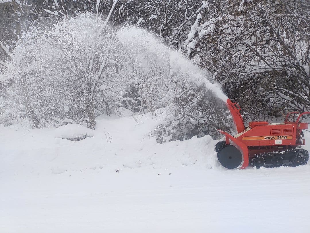どんでん！投雪テストOK！ワドー　作動品　中古除雪機　岐阜県