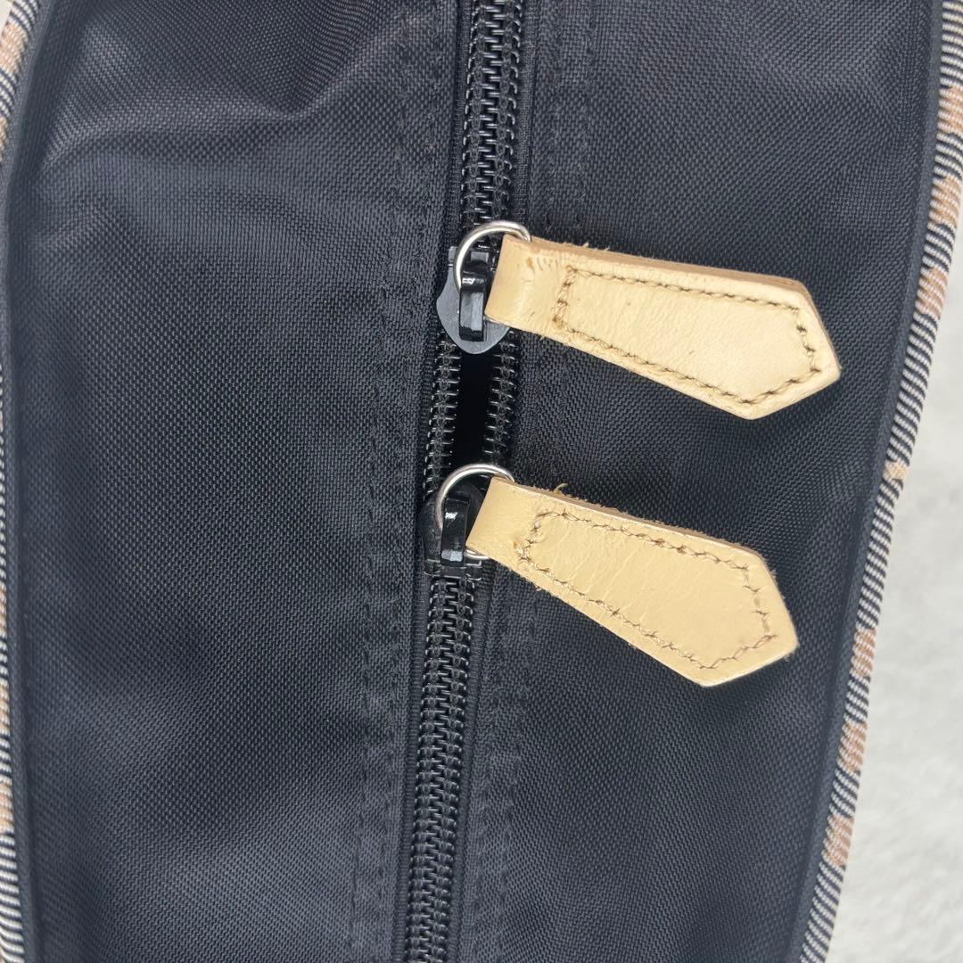 バーバリーブルーレーベル 水色 系チェック柄エコバッグ 日本製 トートバッグ