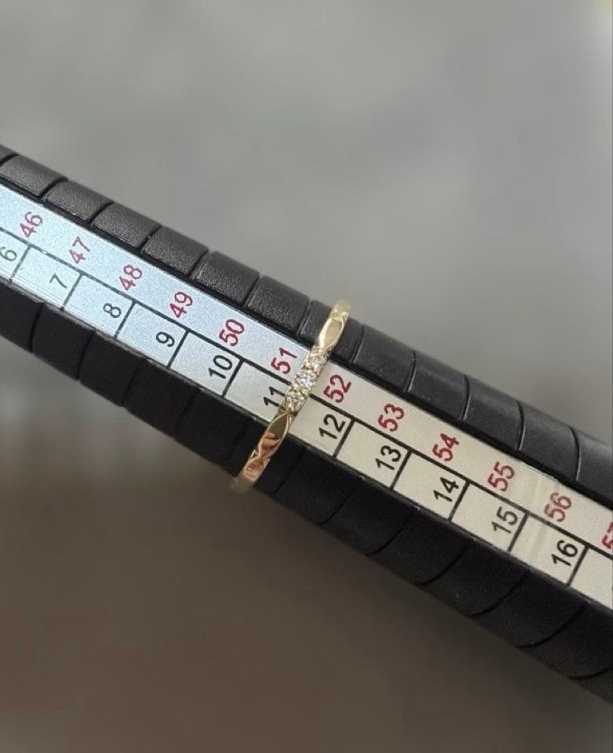 み*ー様 ツツミ　K10イエローゴールドダイヤモンドリング