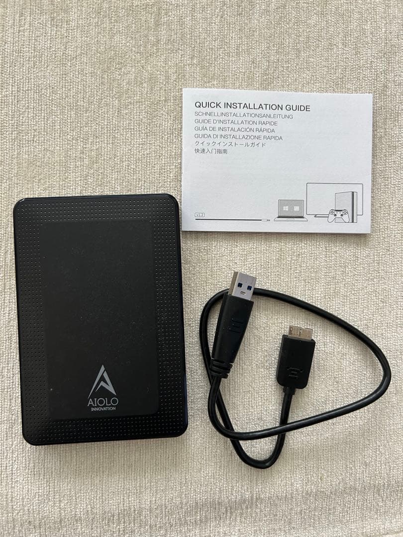 外付けハードディスク 1TB AIOLO A3-1T