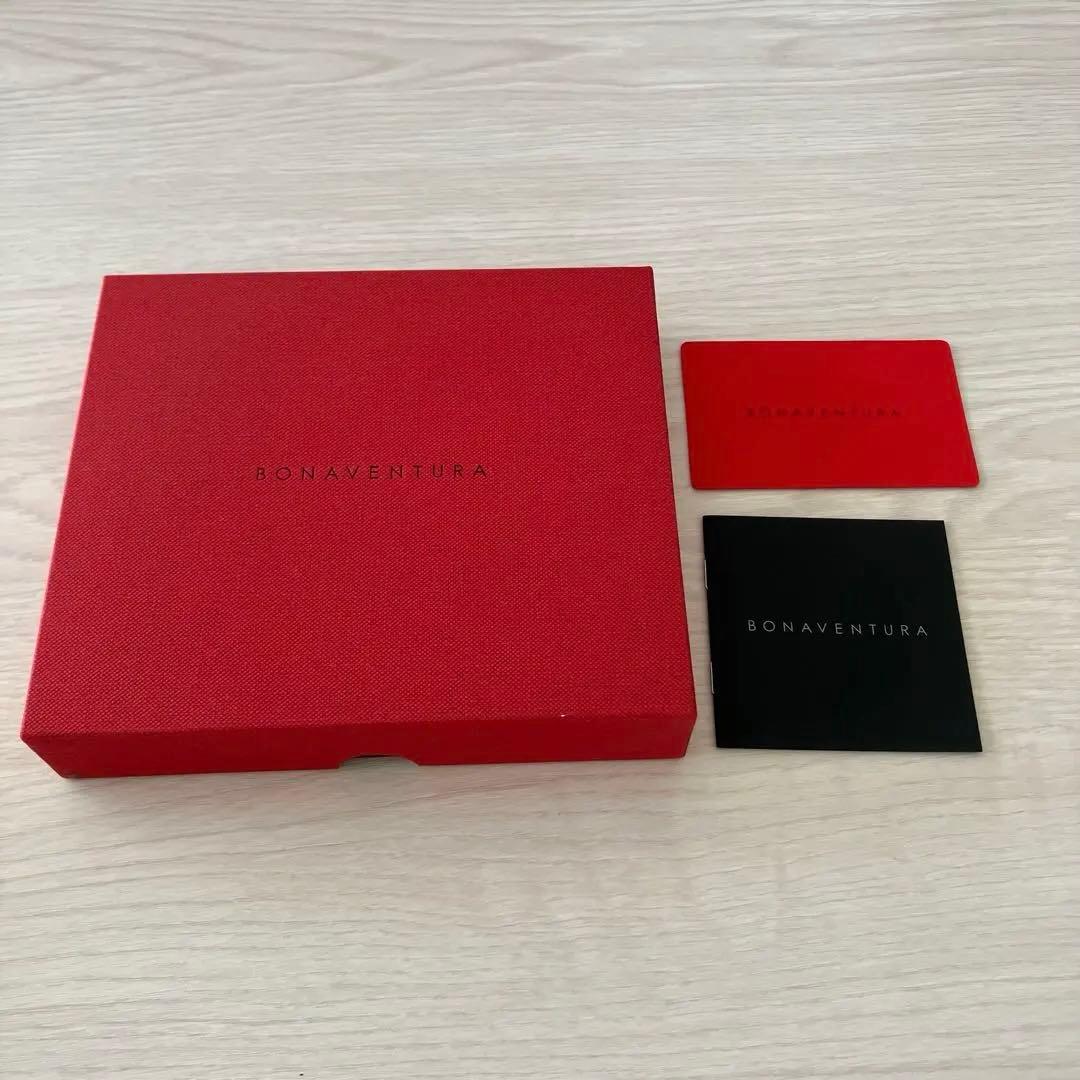 美品　BONAVENTURA 二つ折り財布　グレージュ　ピンク　バイカラー