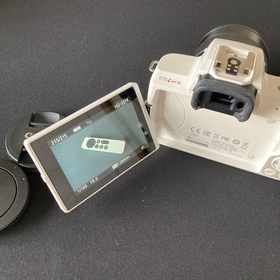 【美品】Canon EOS kiss M 18-55mm ミラーレスカメラ
