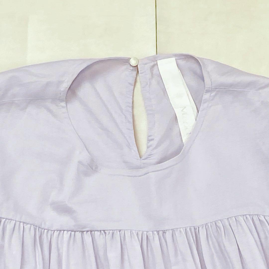 美品 マーレット ソリマン ラベンダー ティアードフリル ワンピース