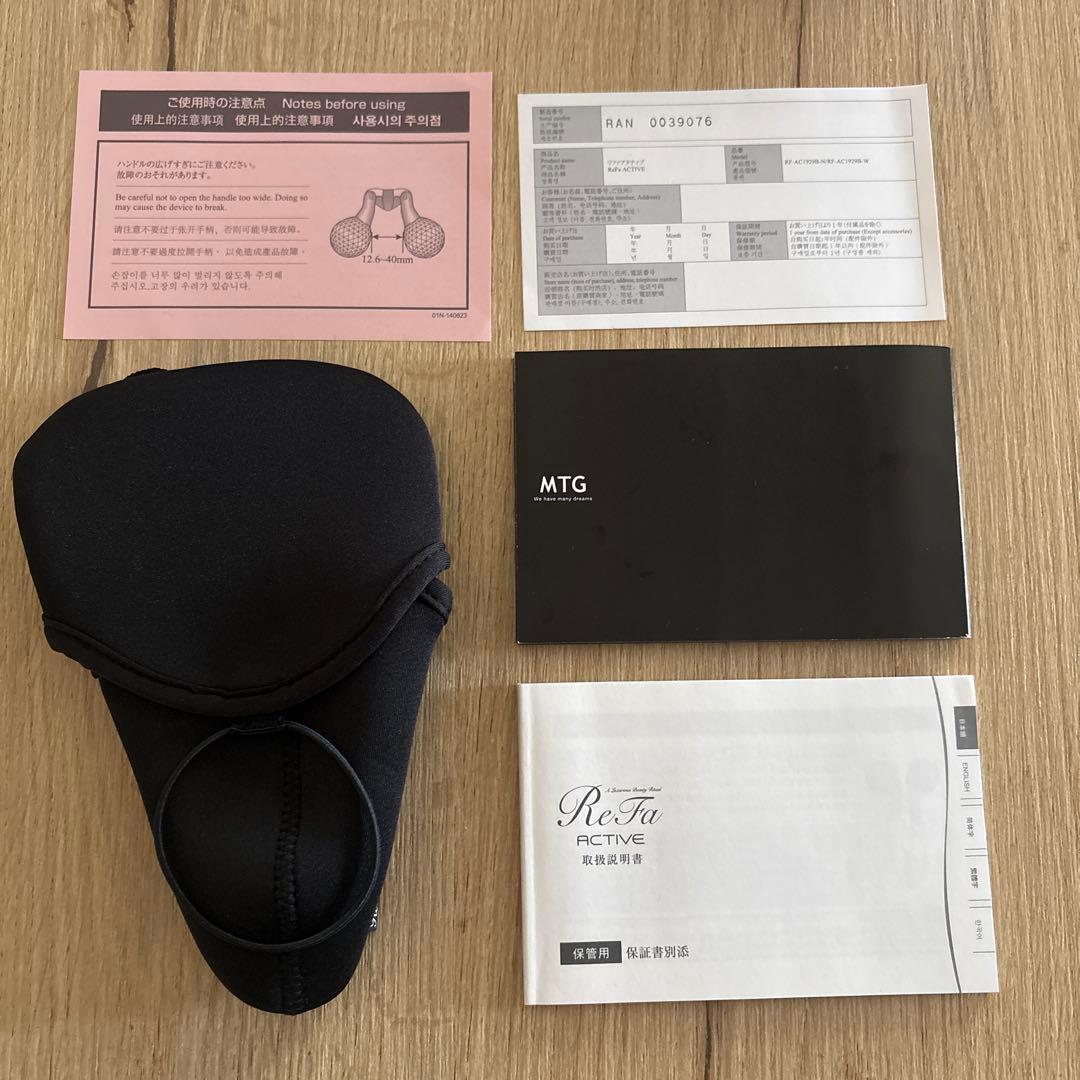 Refa ACTIVEリファアクティブ　黒　付属品有り