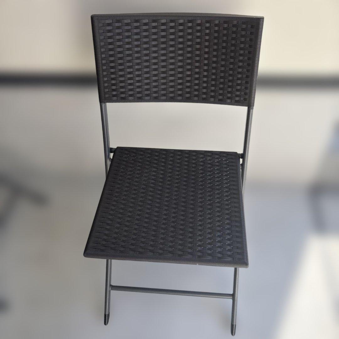 あ*ん様 LIFELEX リアルラタン調 フォールディングテーブル ガーデンチェ