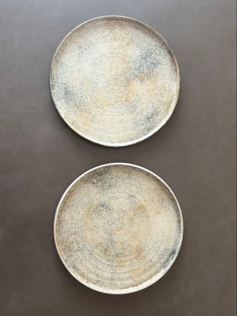 高木浩二　平皿　丸皿　プレート　2枚セット
