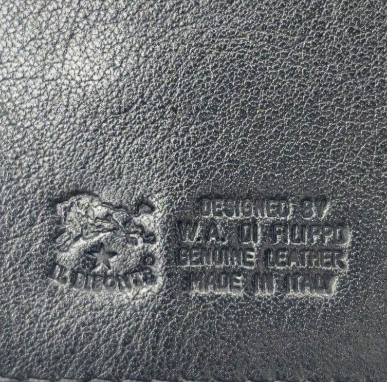 【美品 高級◎】イルビゾンテ 長財布 ラウンドジップ 本革 イタリア製 黒 袋付