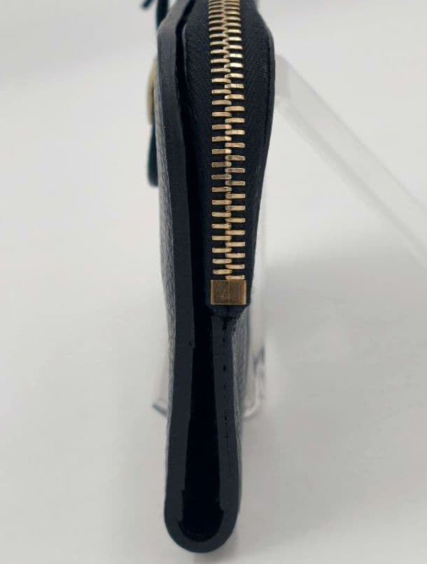 【美品 高級◎】イルビゾンテ 長財布 ラウンドジップ 本革 イタリア製 黒 袋付