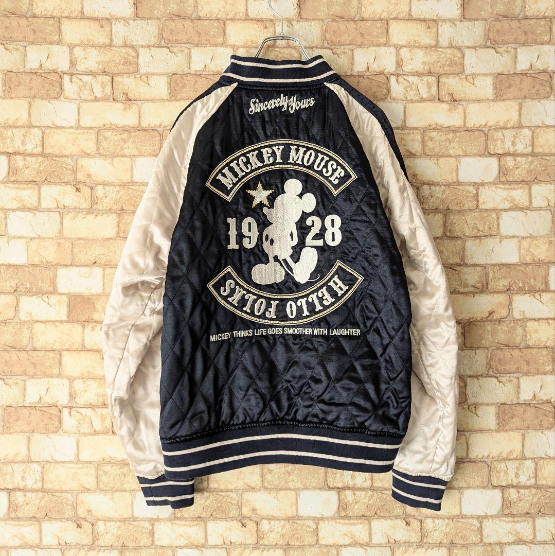 【ミッキーマウス好き必見‼】Disney スカジャン リバーシブル ヴィンテージ