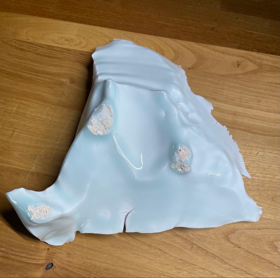 ゆうかプロフ必読　加藤委作品　青白磁三角皿(B)