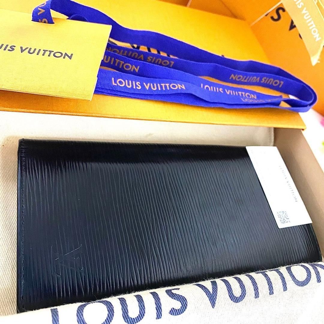 ルイ ヴィトン◎ポルトフォイユ ブラザ エピ ノワール 長財布 二つ折り 黒