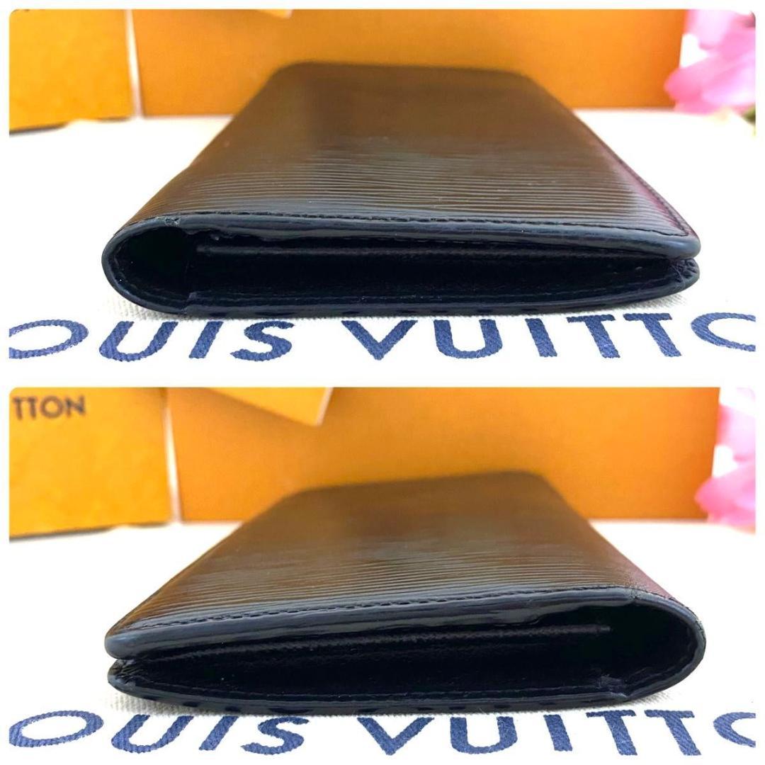 ルイ ヴィトン◎ポルトフォイユ ブラザ エピ ノワール 長財布 二つ折り 黒