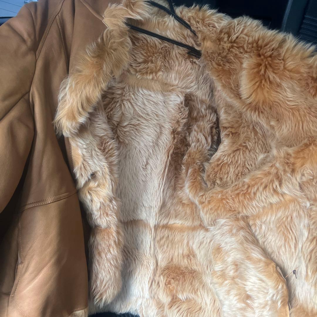 1*m様 D &G羊革レザー ファージャケット　定価498000