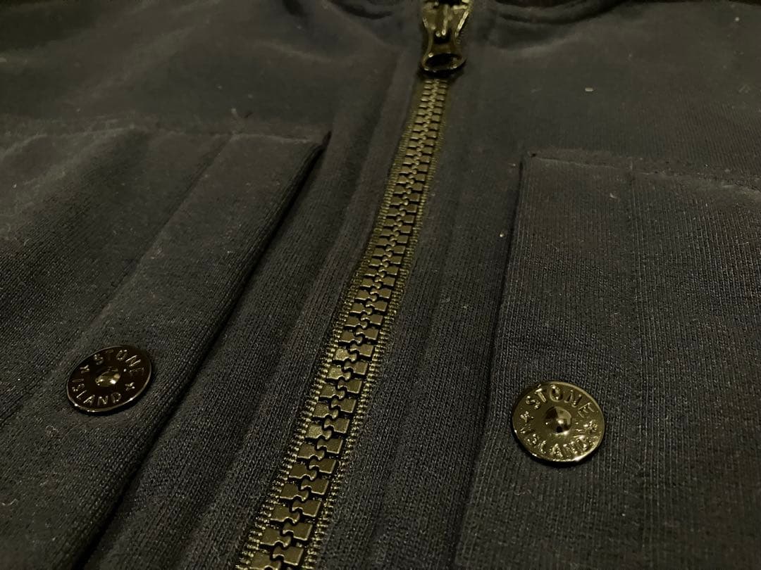 STONE  Sサイズ ニットプルオーバー ネイビー イタリア製