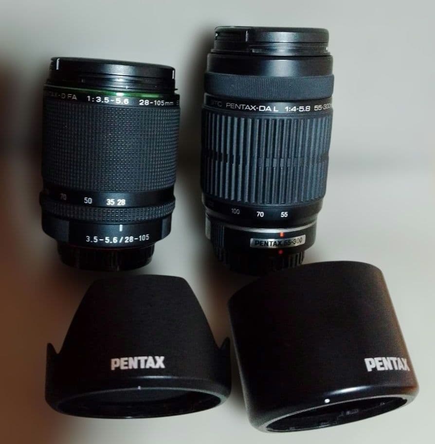 PENTAX DFA28-105mm と DA55-300mm