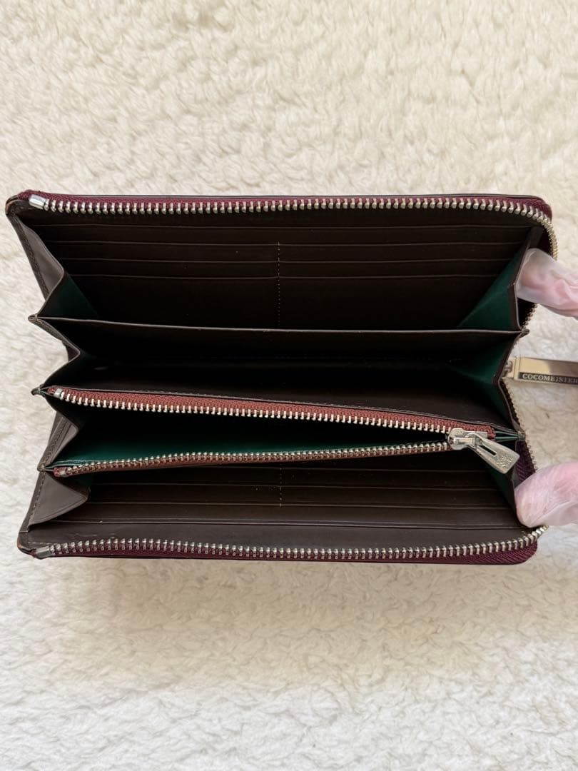 【美品】 ココマイスター 長財布 ペテルギウス プロキオンウォレット レッド
