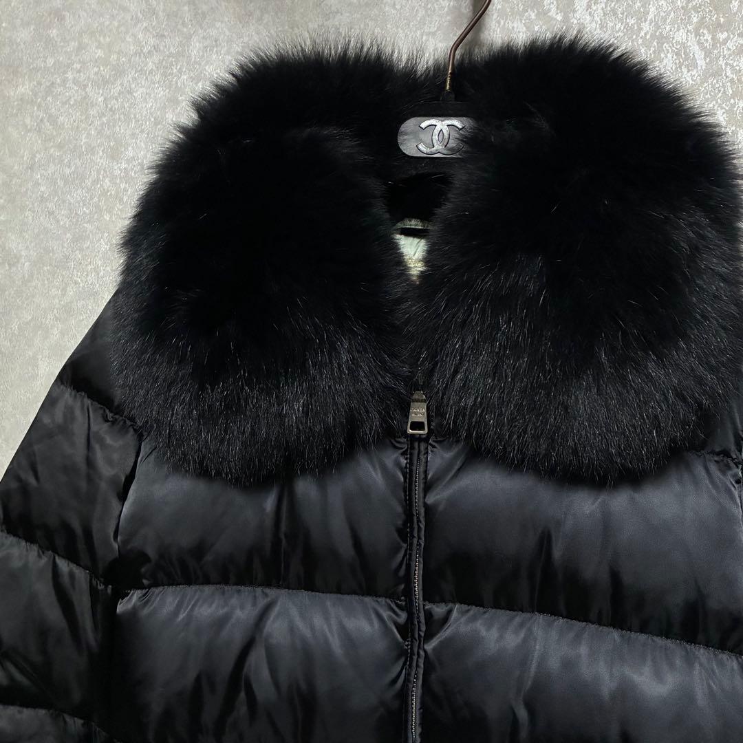 【美品】プラダ　PRADA　ダウン　ファー　42　XL