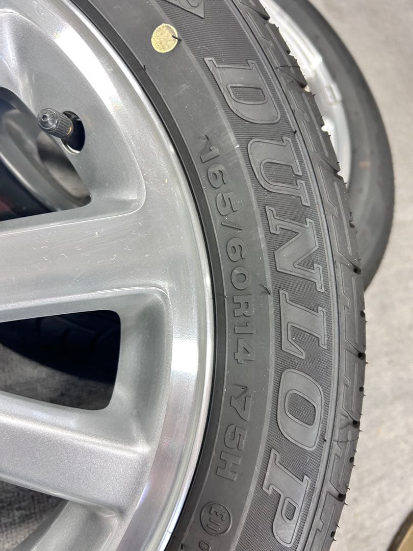 165/60/14 DUNLOP 14インチ 夏用タイヤ ホイールセット