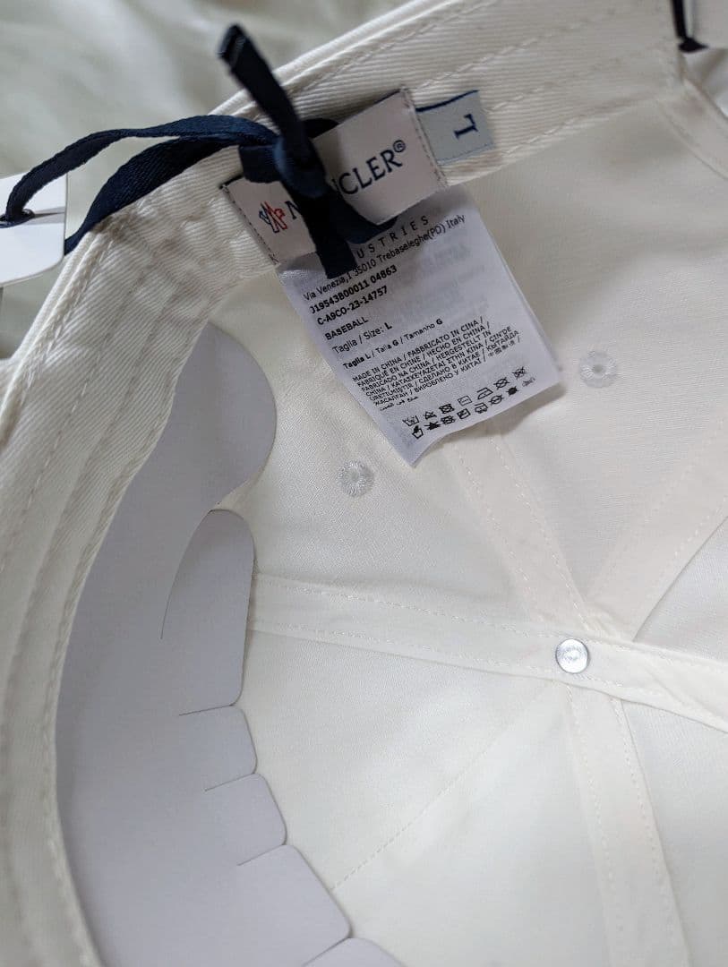 【新品正規品】 MONCLER KIDS ロゴパッチ ベースボール キャップ