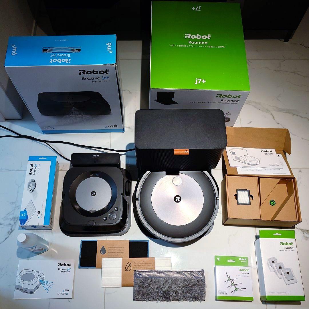 iRobot Roomba j7+とBrava Jet m6 本体&付属品セット