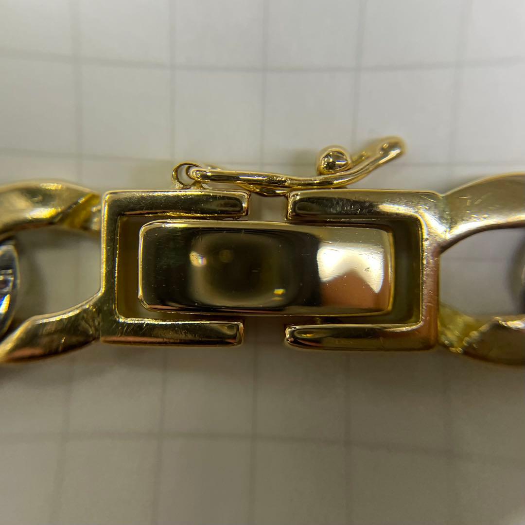 18金プラチナ850 ダイヤ 喜平ブレスレット