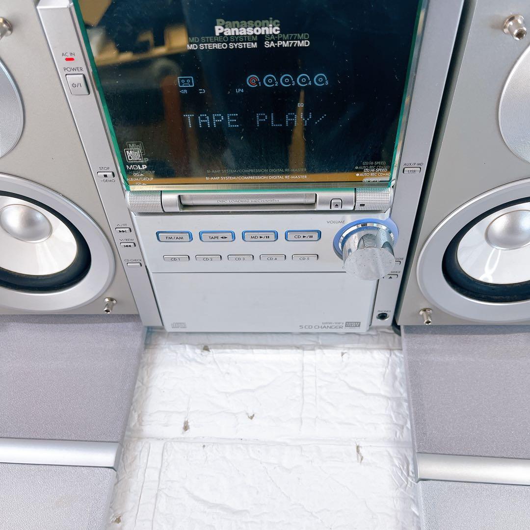 Panasonic SA-PM77MD MD/CD/カセットコンポ スピーカー