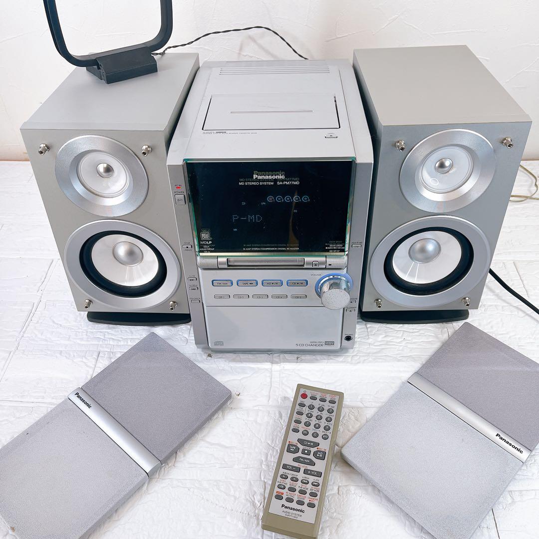 Panasonic SA-PM77MD MD/CD/カセットコンポ スピーカー