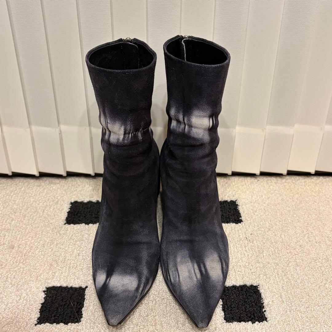 【7】OFF-WHITE グラデーションポインテッドトゥブーツ