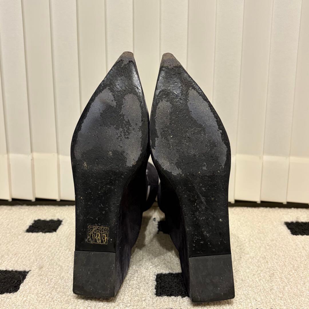 【7】OFF-WHITE グラデーションポインテッドトゥブーツ