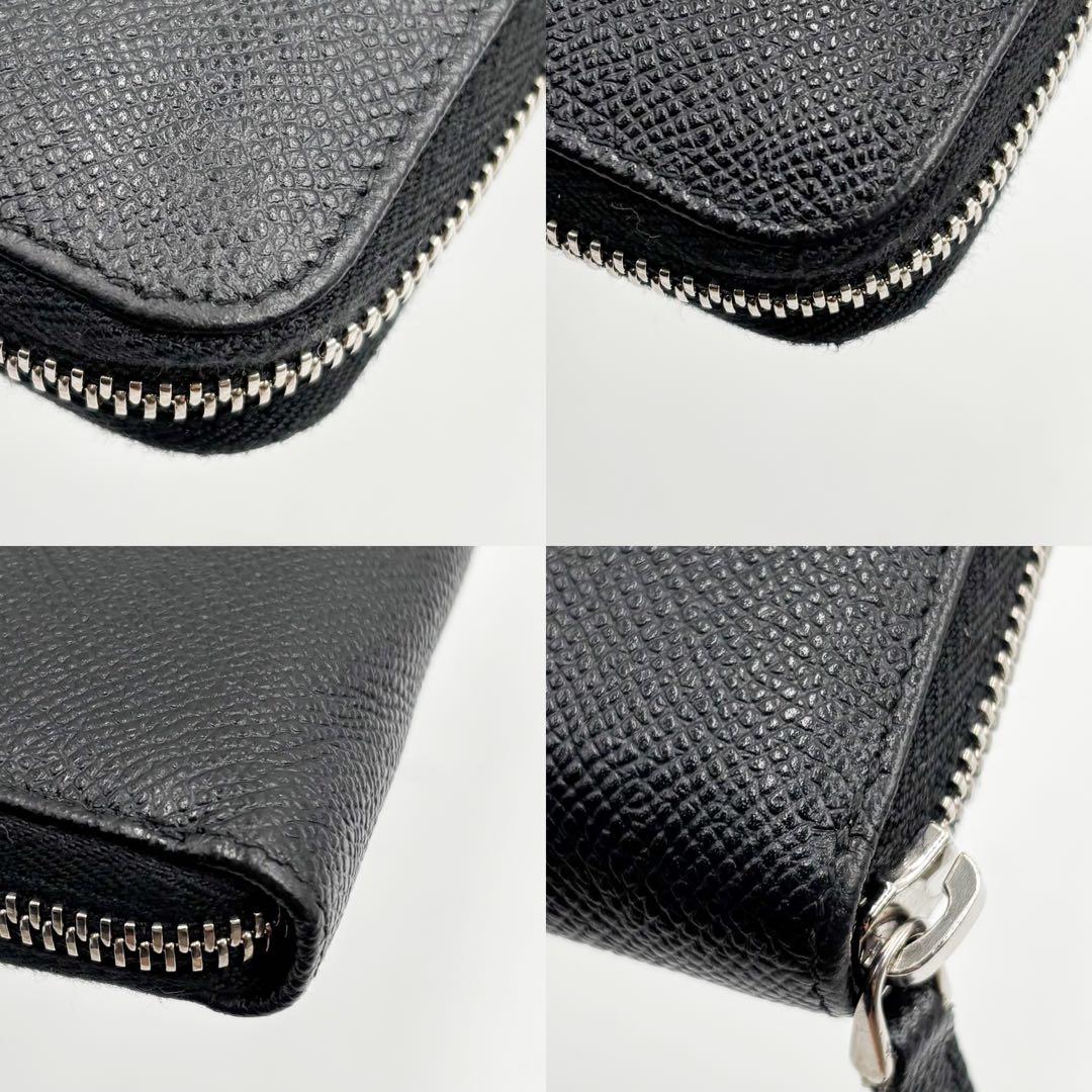 ブルガリ BVLGARI 長財布 ブルガリマン ラウンドファスナー ブラック