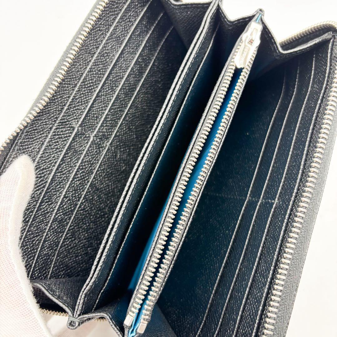 ブルガリ BVLGARI 長財布 ブルガリマン ラウンドファスナー ブラック