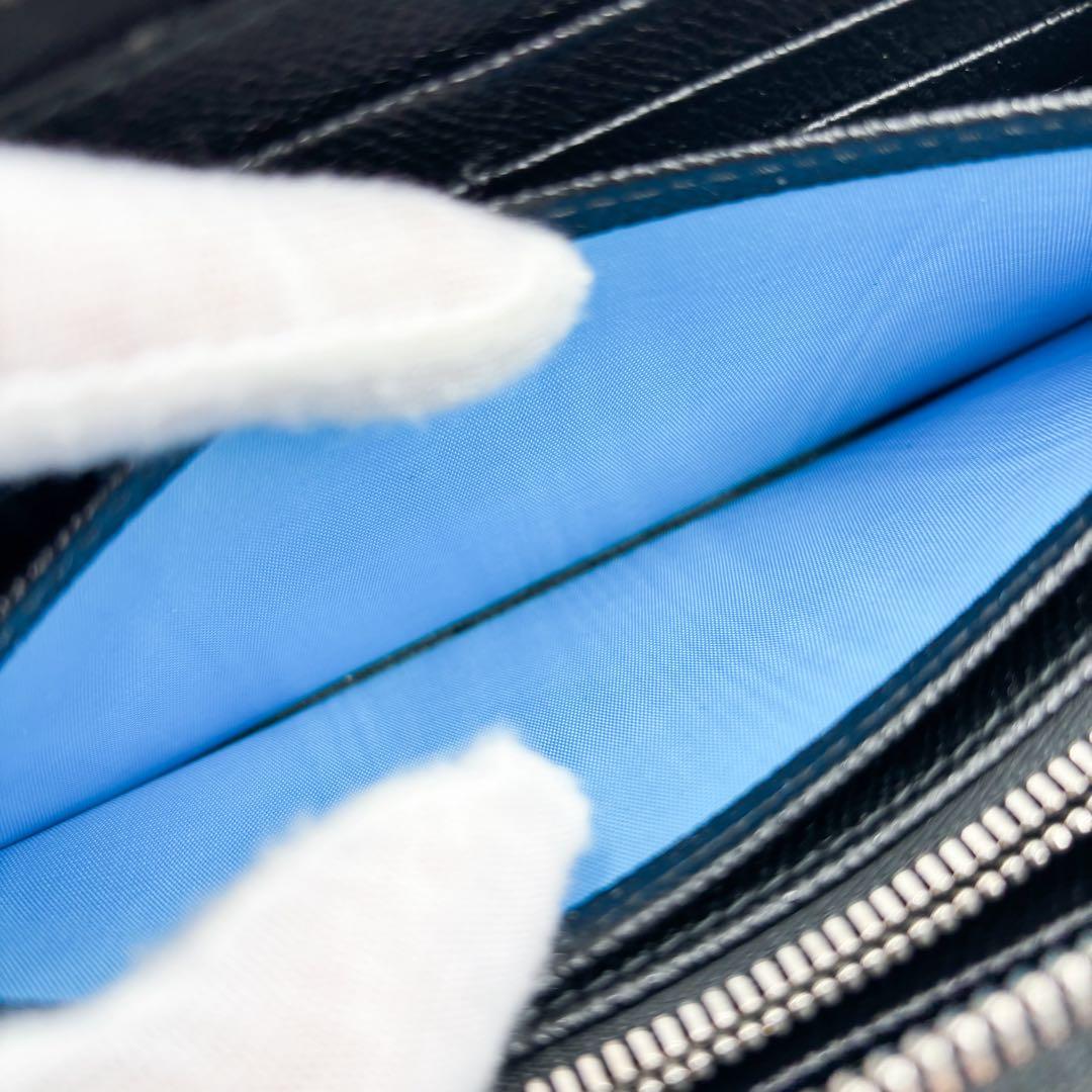 ブルガリ BVLGARI 長財布 ブルガリマン ラウンドファスナー ブラック