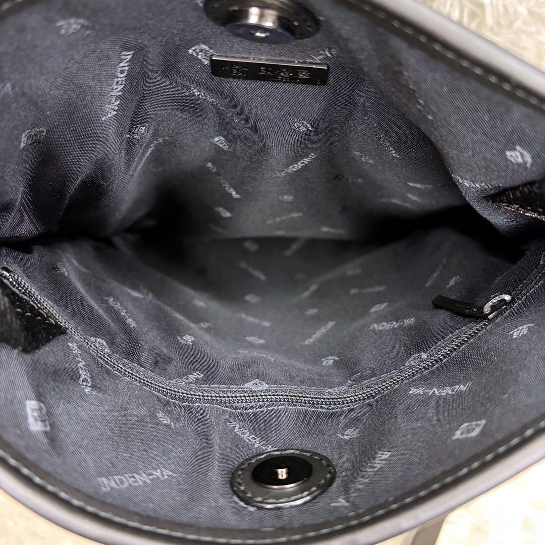 ✨未使用✨ 印傳屋 ショルダーバッグ 変わり市松 漆模様